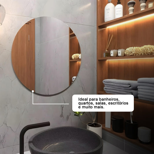 Espelho Redondo Lapidado